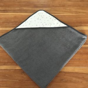 cape de bain gris anthracite carré neutre