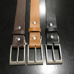 ceinture cuir 34mm boucle carrée ensemble
